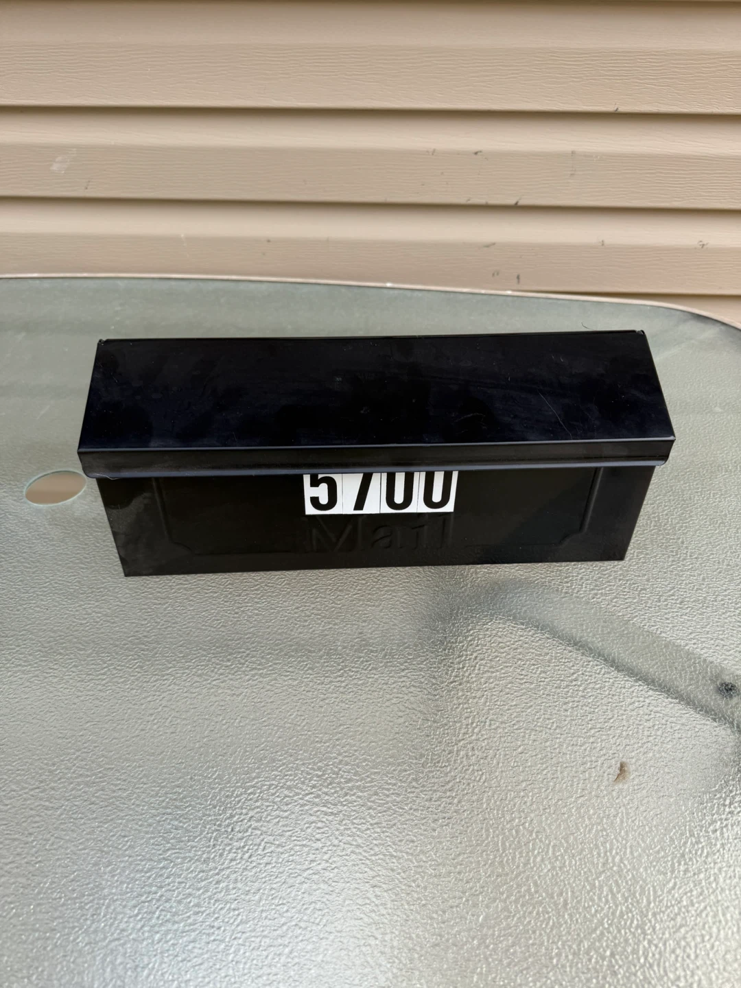 Black Metal Wall-Mount Mailbox - photo 4