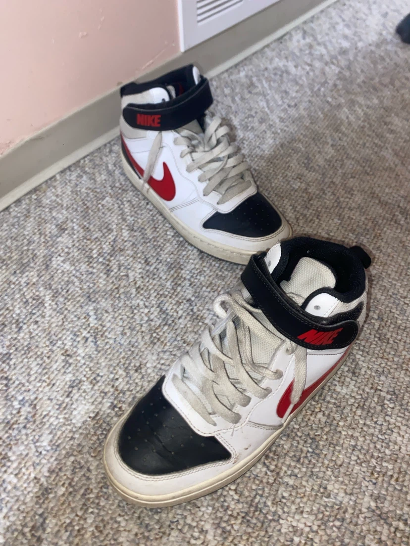 Nike High-Top Sneakers White/Black/Red - photo 2