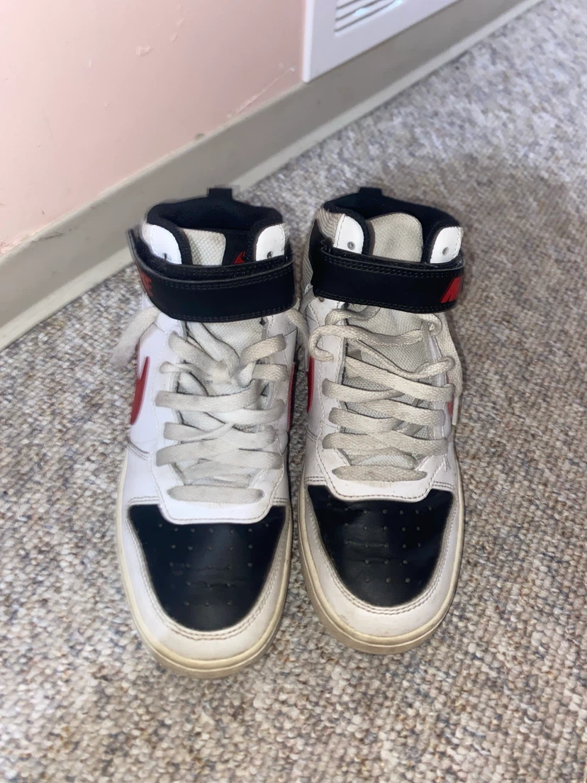 Nike High-Top Sneakers White/Black/Red - photo 3