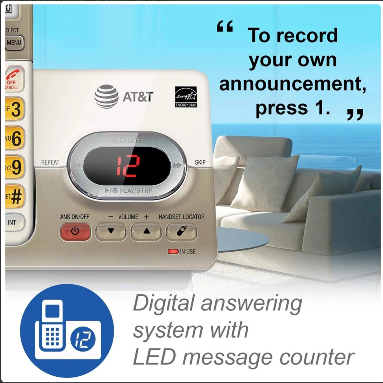 AT&T Cordless Phone with Digital Answering System