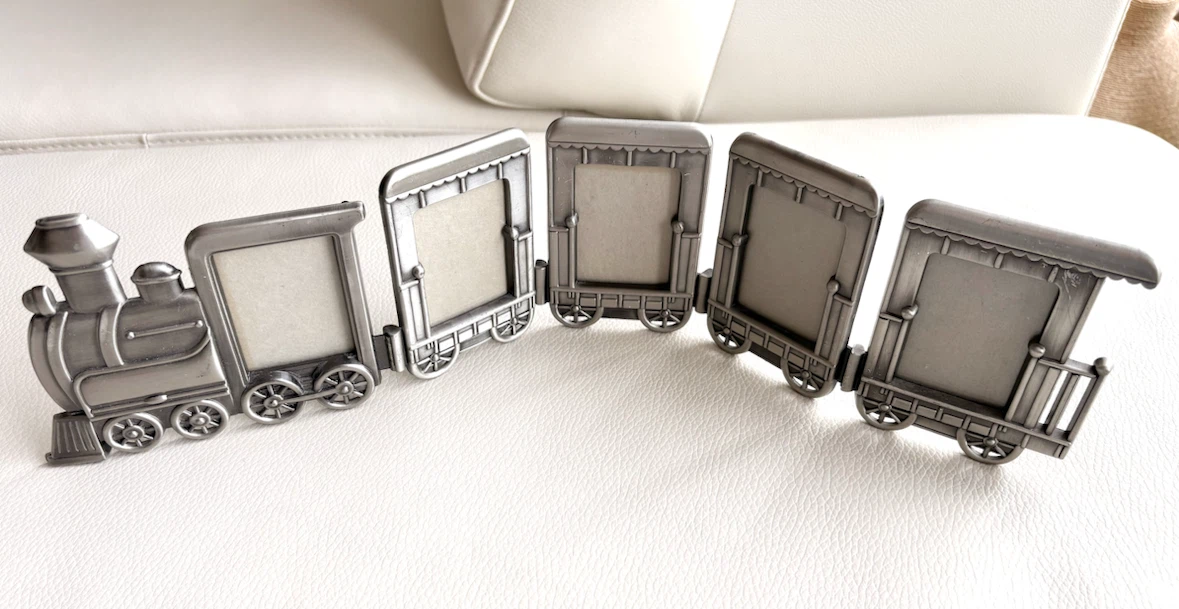 Train Shaped Multi-Photo Picture Frame