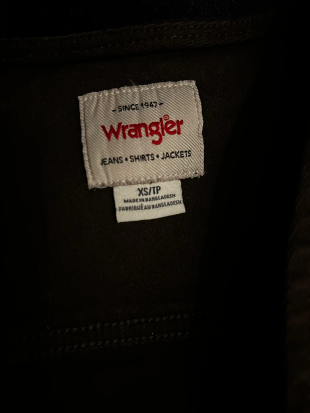 Wrangler Denim Vest Brown Size XS - photo 3