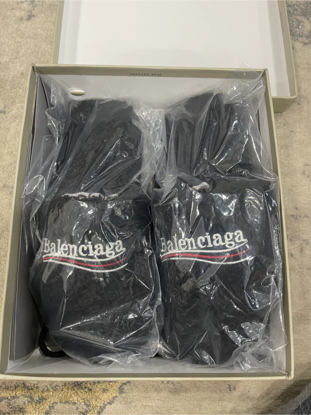 Balenciaga Black Fur Slides - photo 4