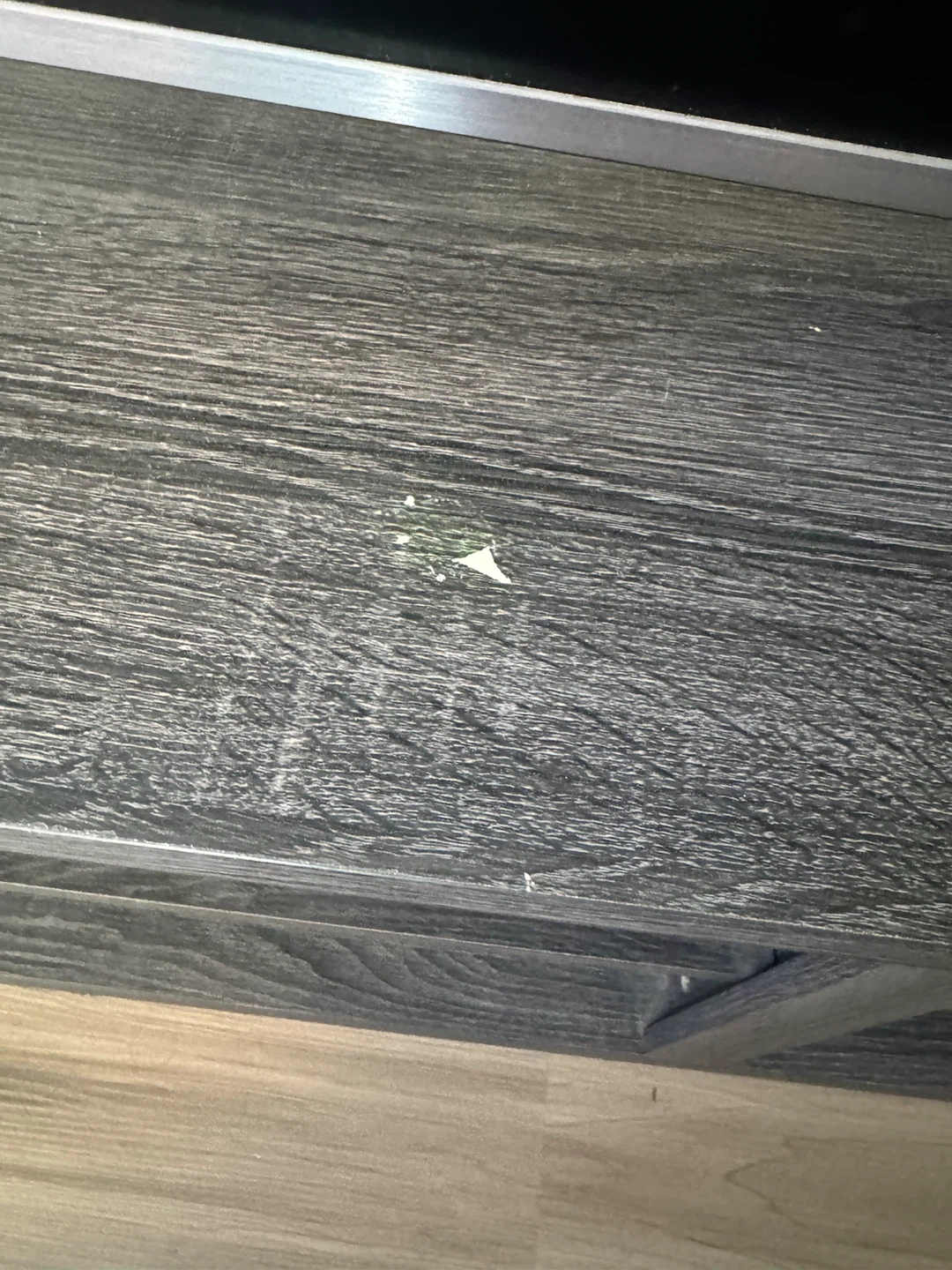Moving SALE: Dark Stain and Grey Wood Grain TV Stand - photo 5