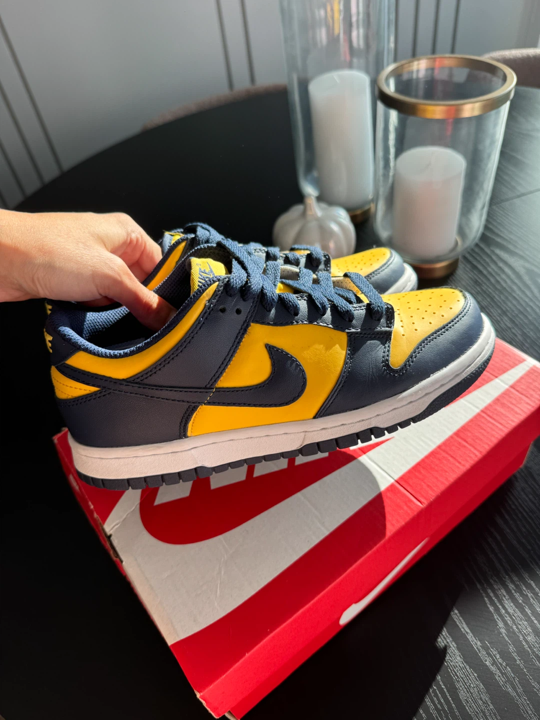 Nike Dunk Low GS Varsity Maize Midnight Navy - photo 3