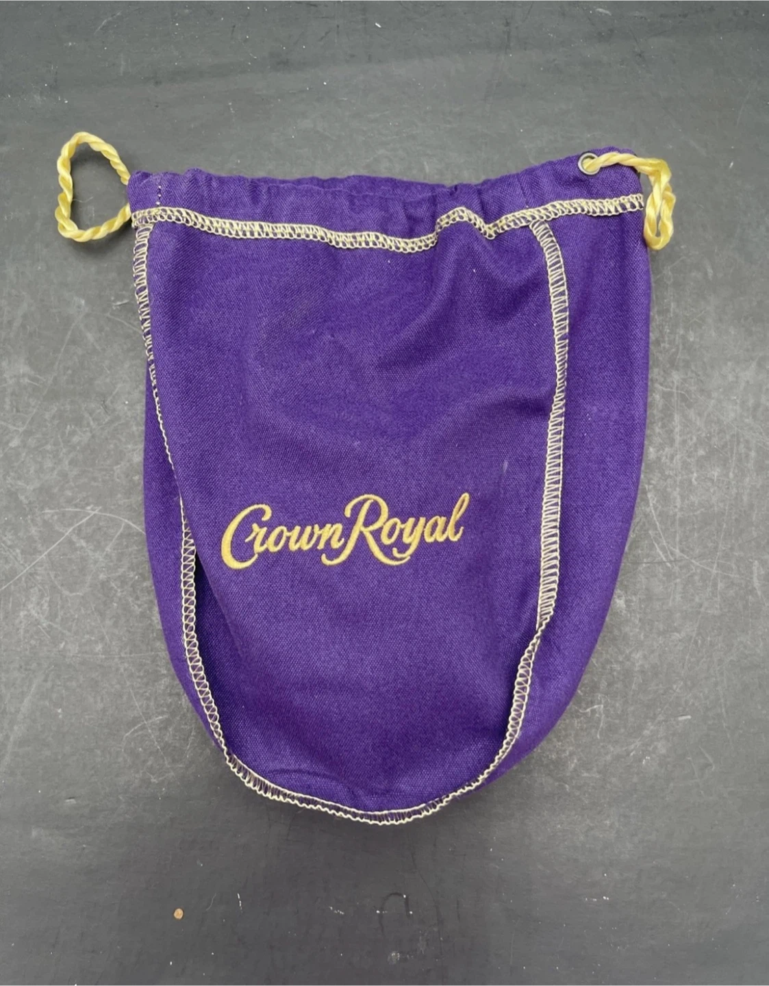 Crown Royale Drawstring Bag 9” Clean Good Condition