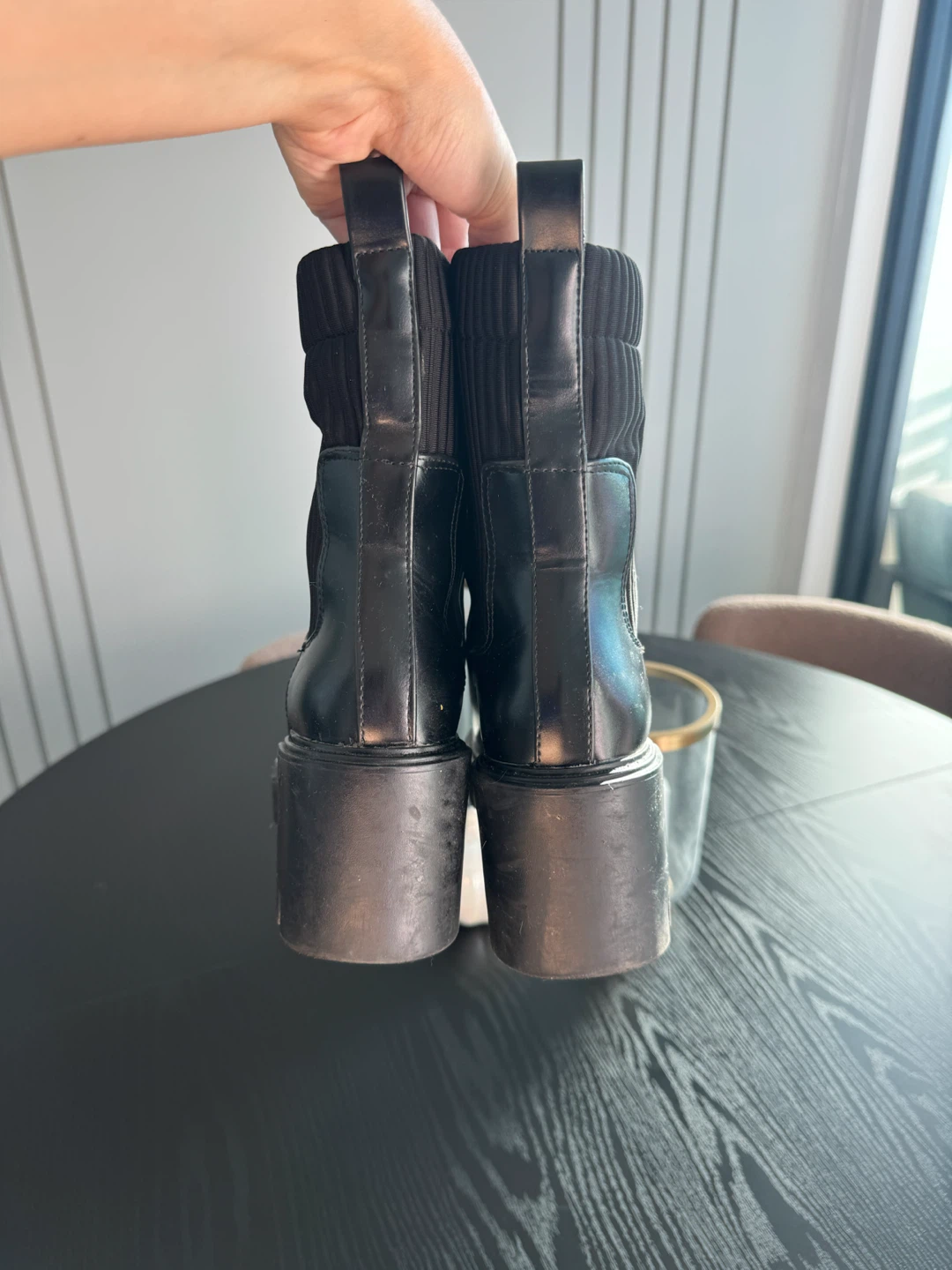 Zara Black Platform Ankle Boots - photo 3