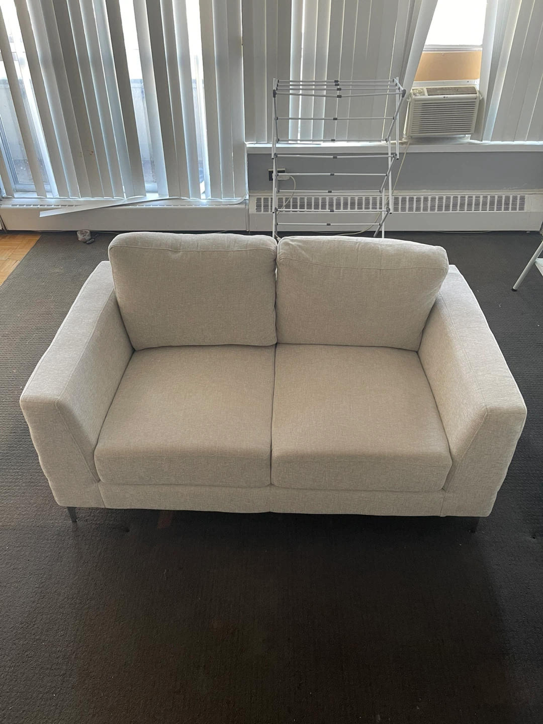 Practically New Leon’s Micah Loveseat – Beige - photo 3
