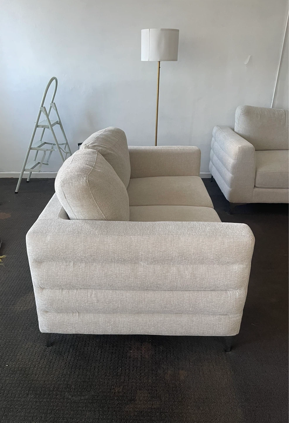 Practically New Leon’s Micah Loveseat – Beige - photo 4