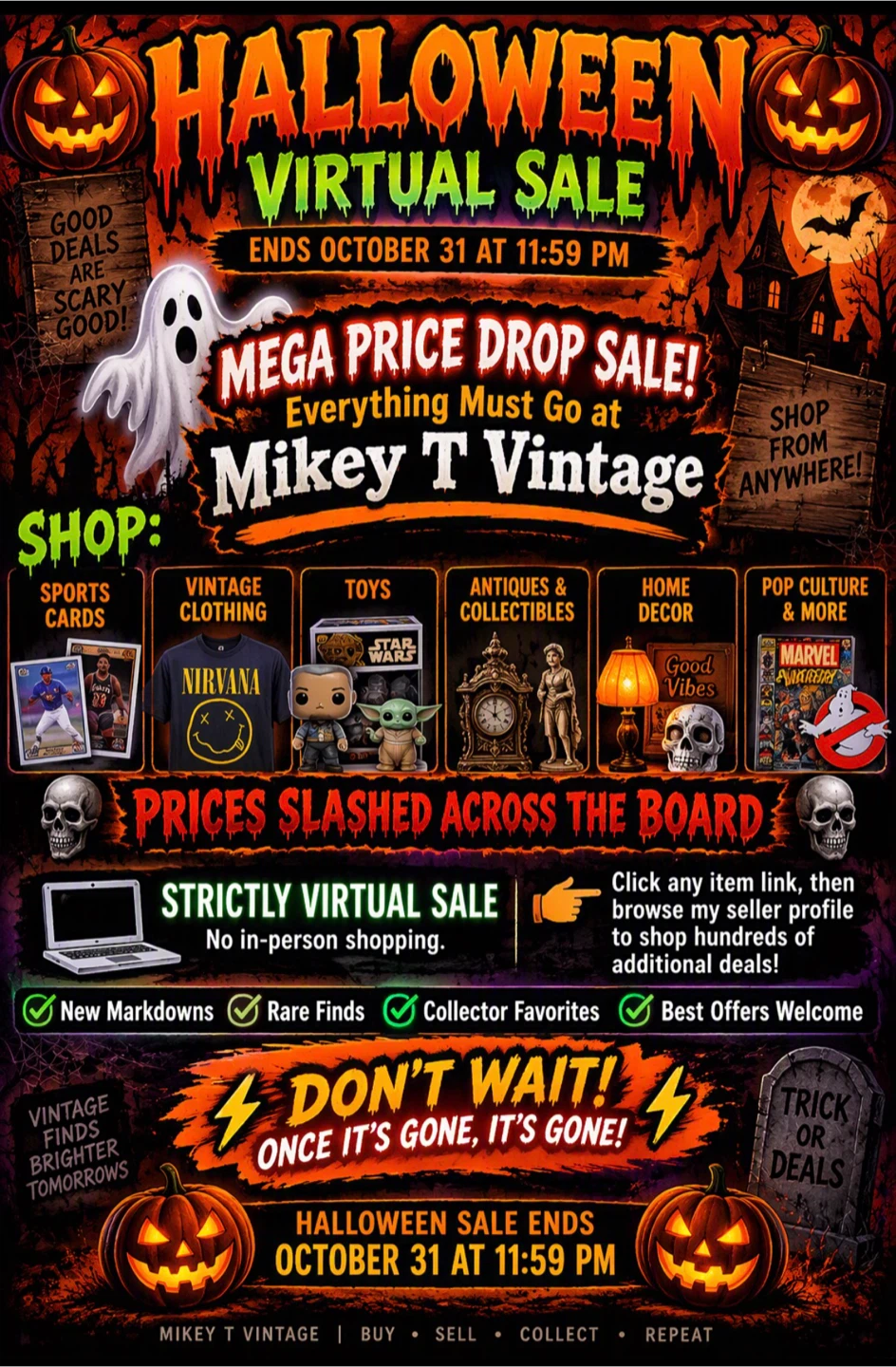 🎃 HALLOWEEN VIRTUAL SALE 🎃