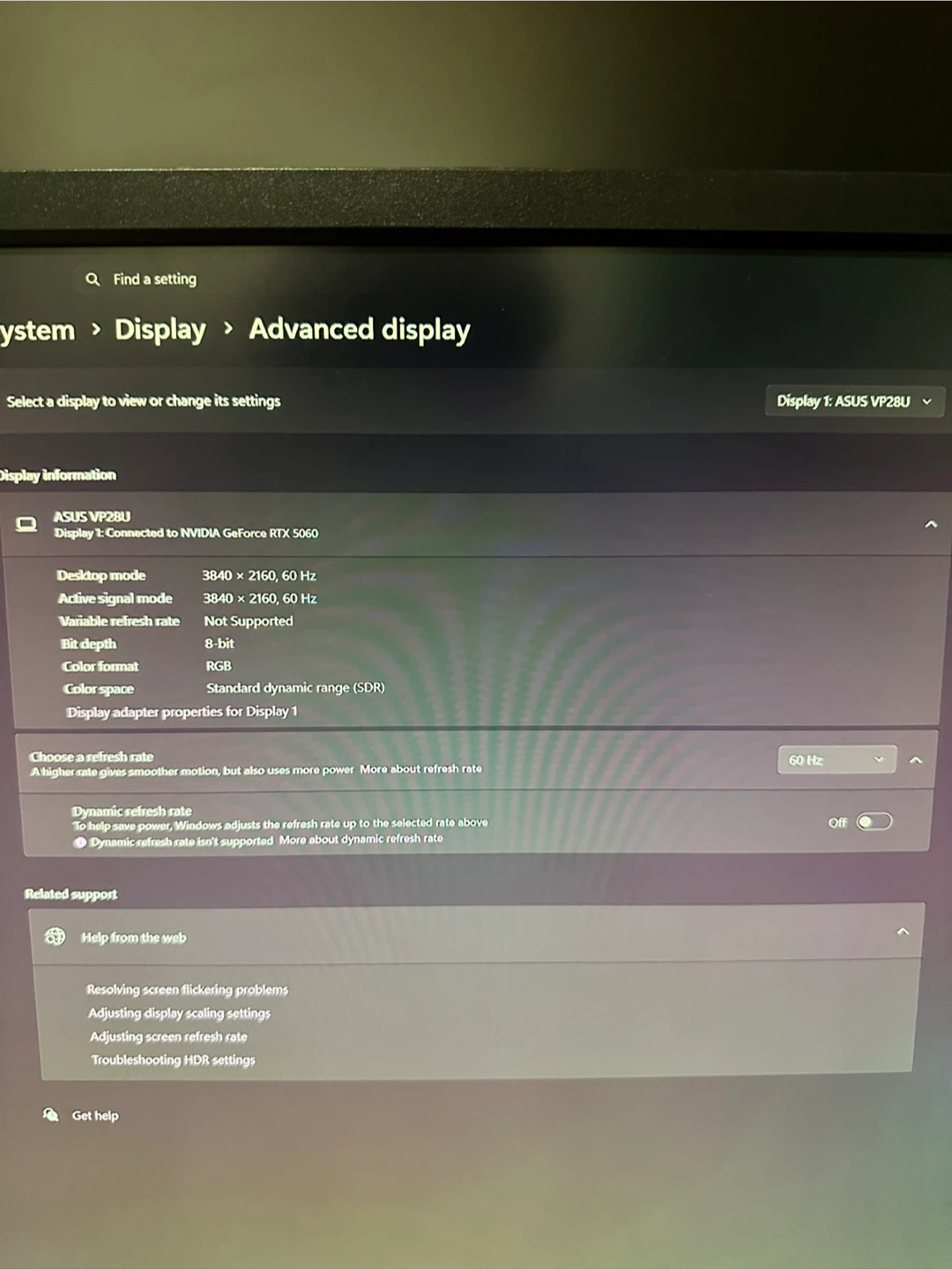 ASUS Computer Monitor 4k 60HZ - photo 3