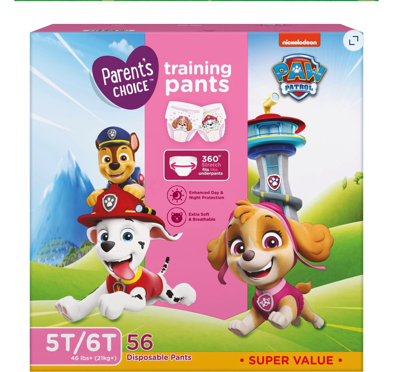 Parent's Choice PAW Patrol Training Pants 5T/6T