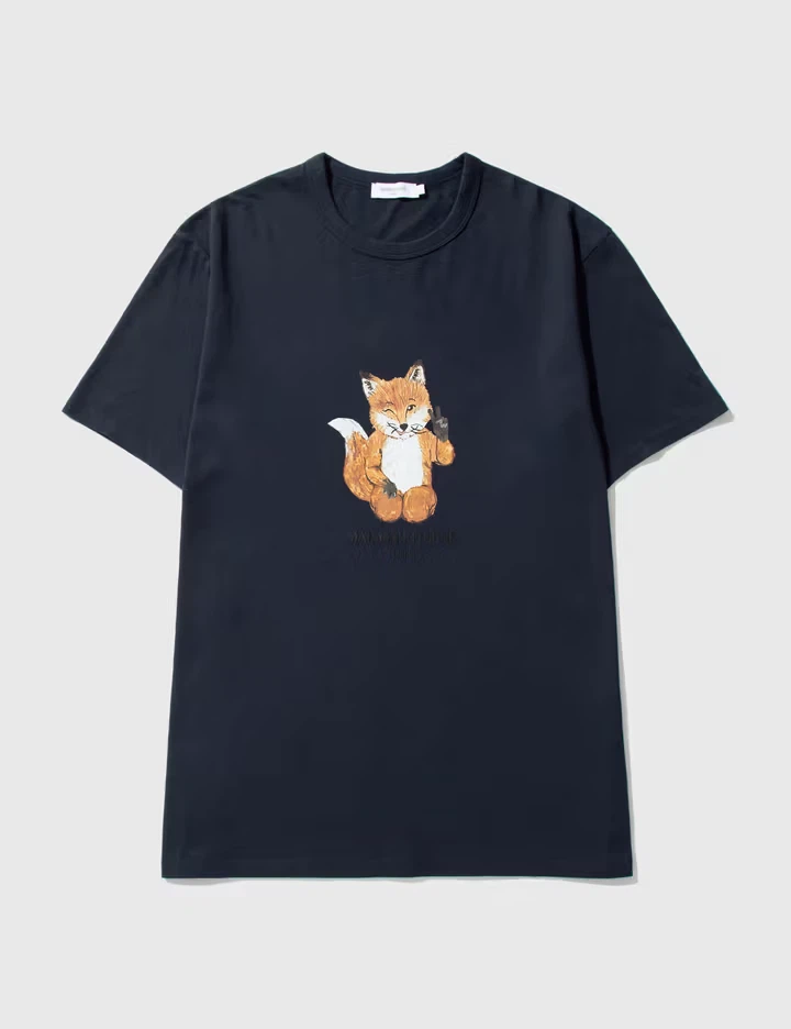 Maison Kitsune Navy T-Shirt - photo 2
