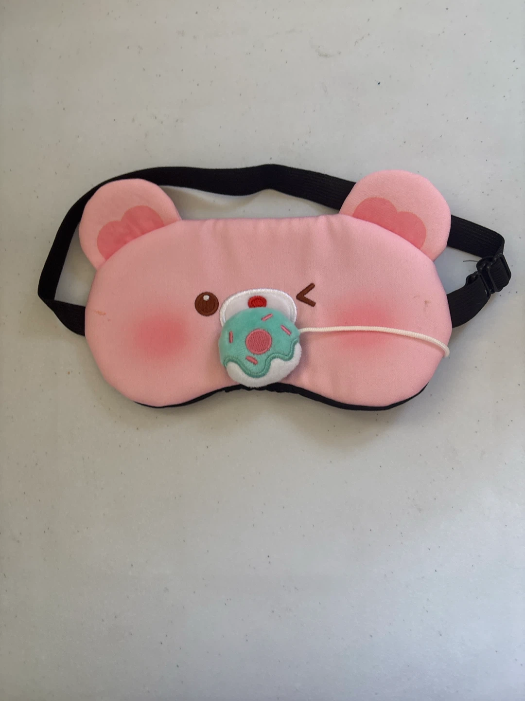 Pink Bear Sleep Mask