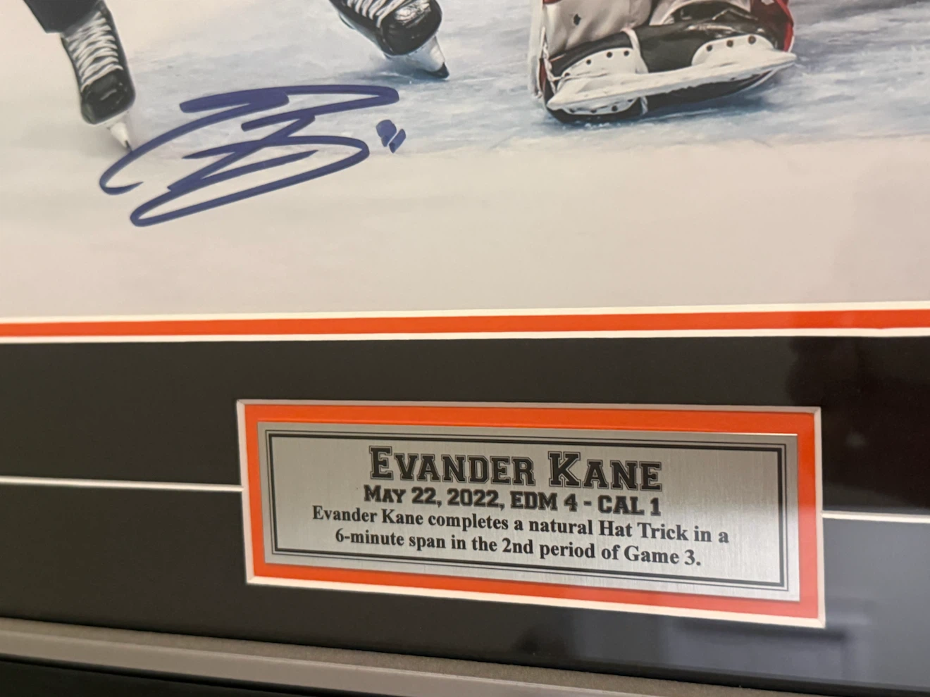 Signed Evander Kane Edmonton Oilers Framed Photo - photo 3