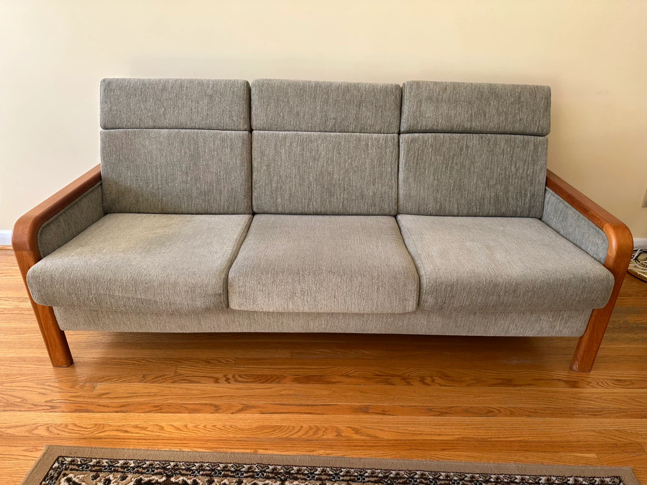 Teak couch, love seat and chair set