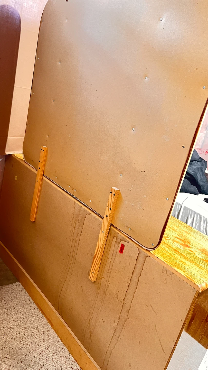Wooden Bedroom Dresser with Attached Mirror - photo 2