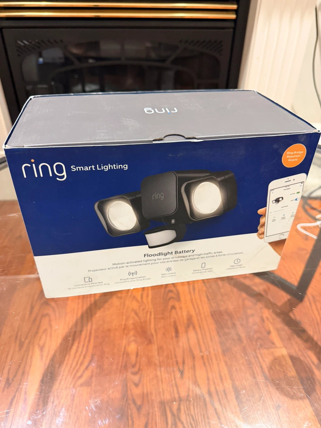Ring Smart Lighting Floodlight Battery – Black – New