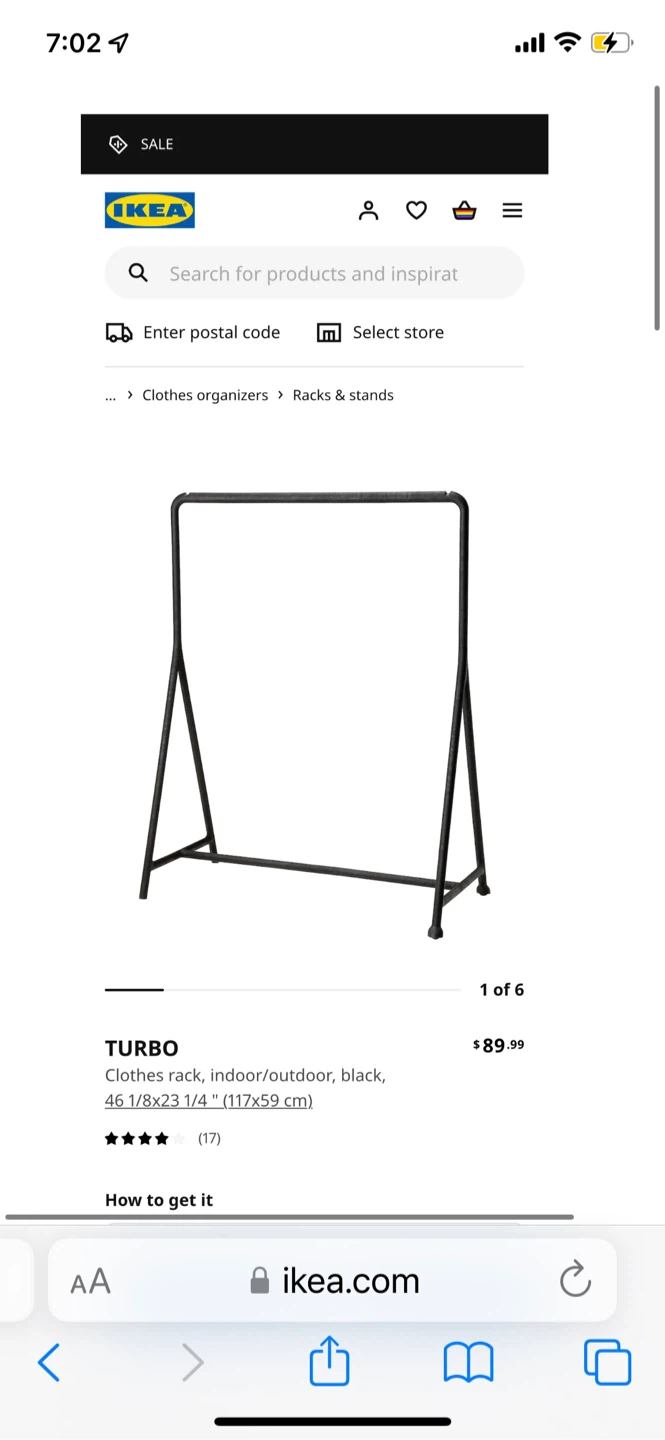 IKEA Turbo clothes rack