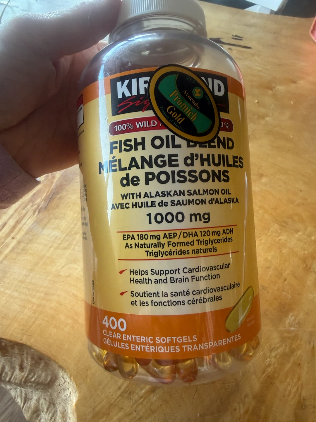Kirkland Signature Fish Oil Blend 1000 mg 400 Softgels