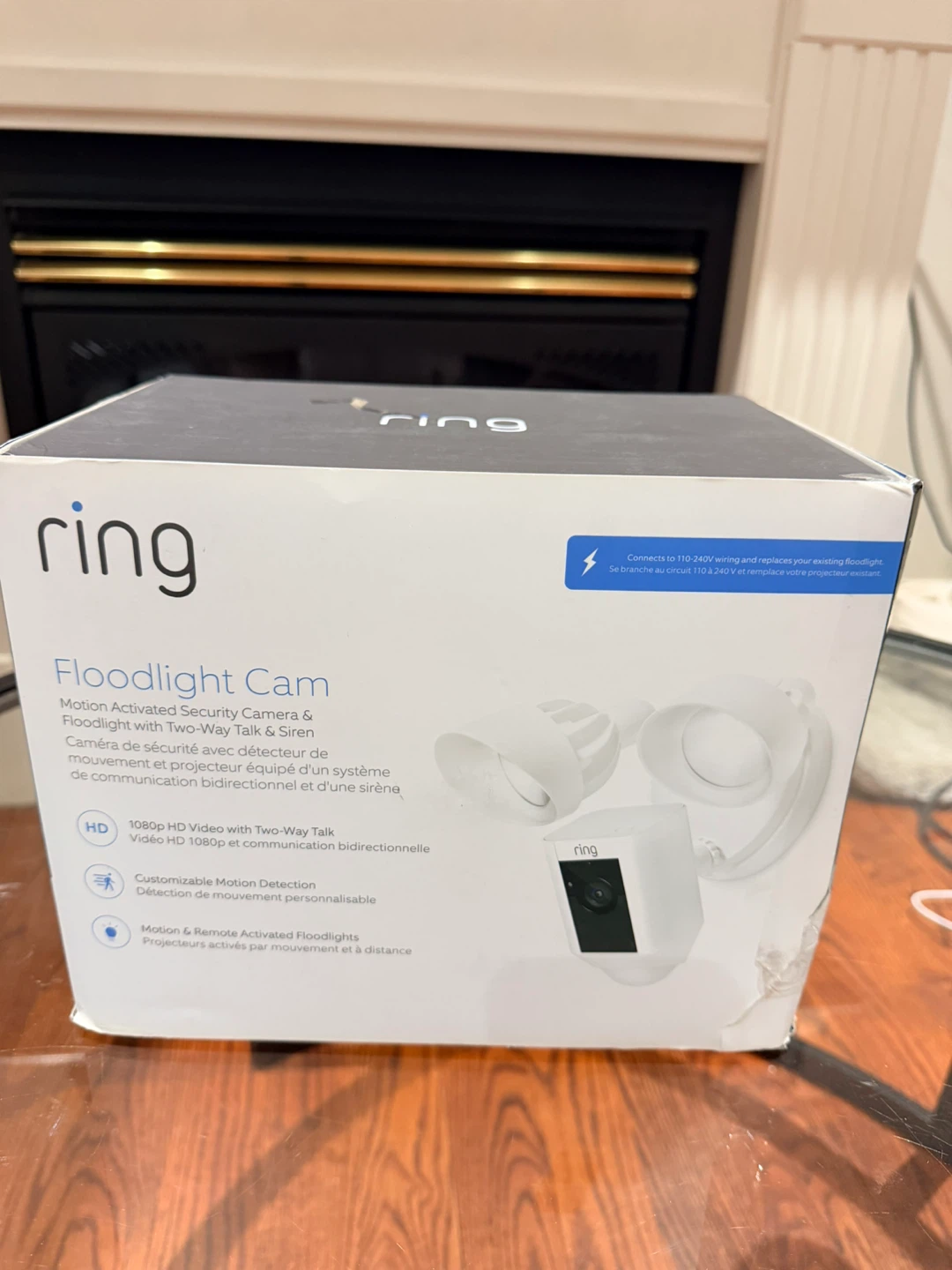 Ring Floodlight Cam Outdoor Security Camera – White – New - photo 3