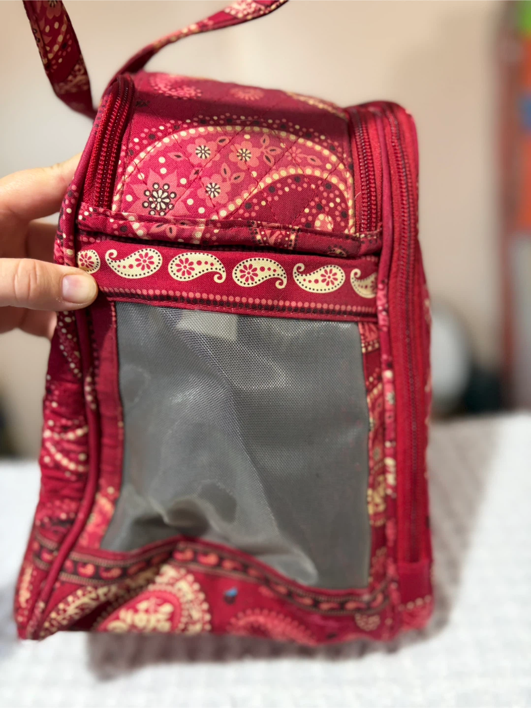 Vera Bradley Quilted Red Paisley PET Travel Bag - photo 3