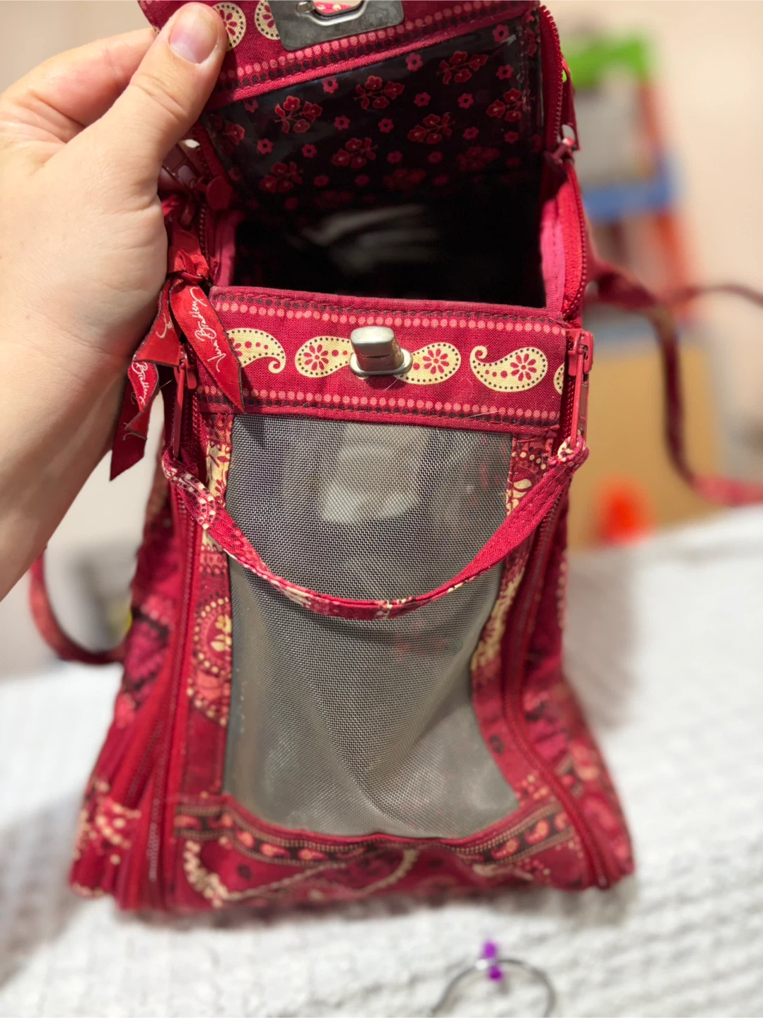 Vera Bradley Quilted Red Paisley PET Travel Bag - photo 4