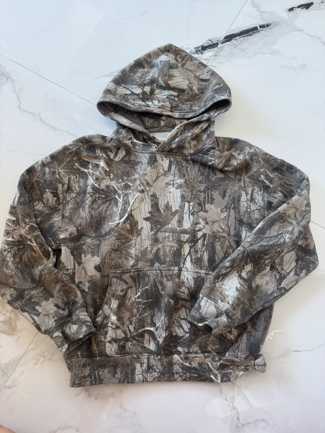 Camo Hollister Boxy Fit Hoodie