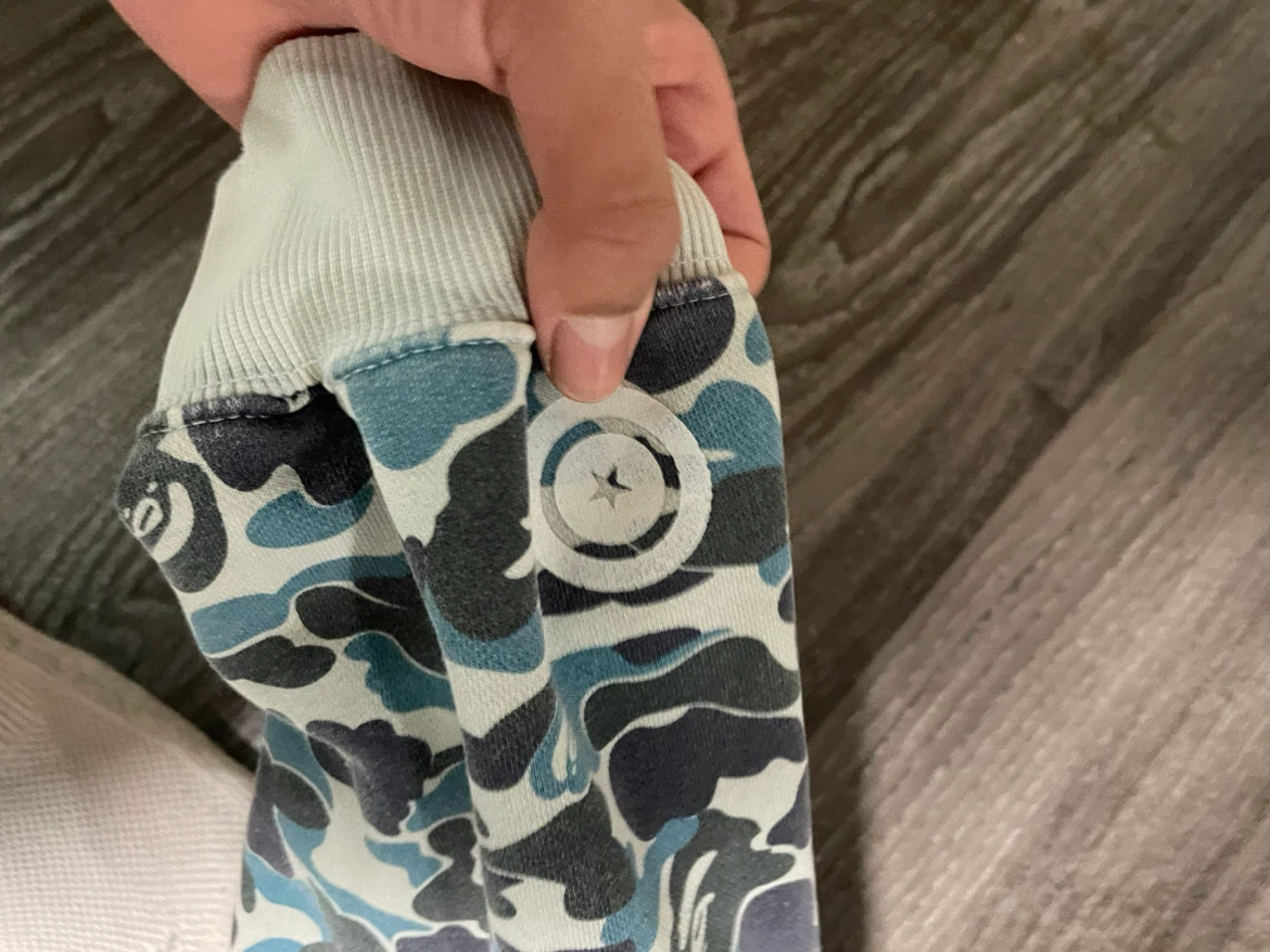 A Bathing Ape Blue Camo Shark Hoodie - photo 4
