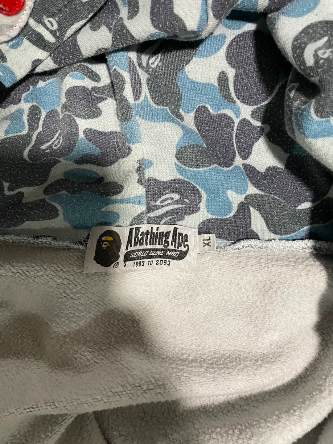 A Bathing Ape Blue Camo Shark Hoodie - photo 5