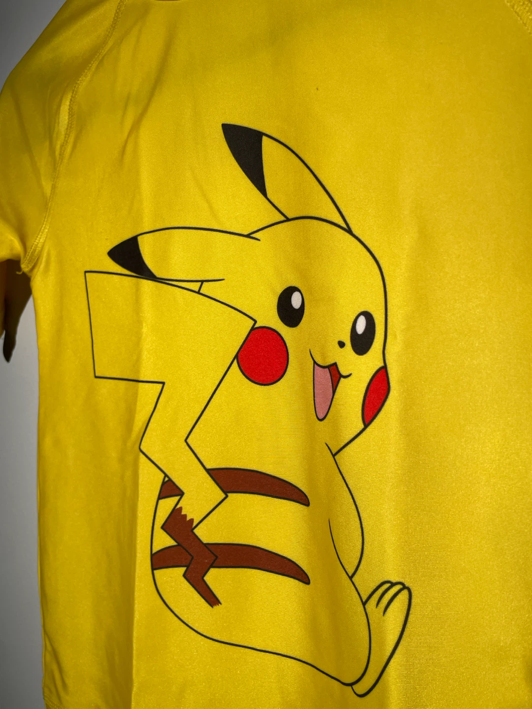 Pokémon Pikachu Rash Guard Swim Shirt -Yellow Size S (6) - photo 3