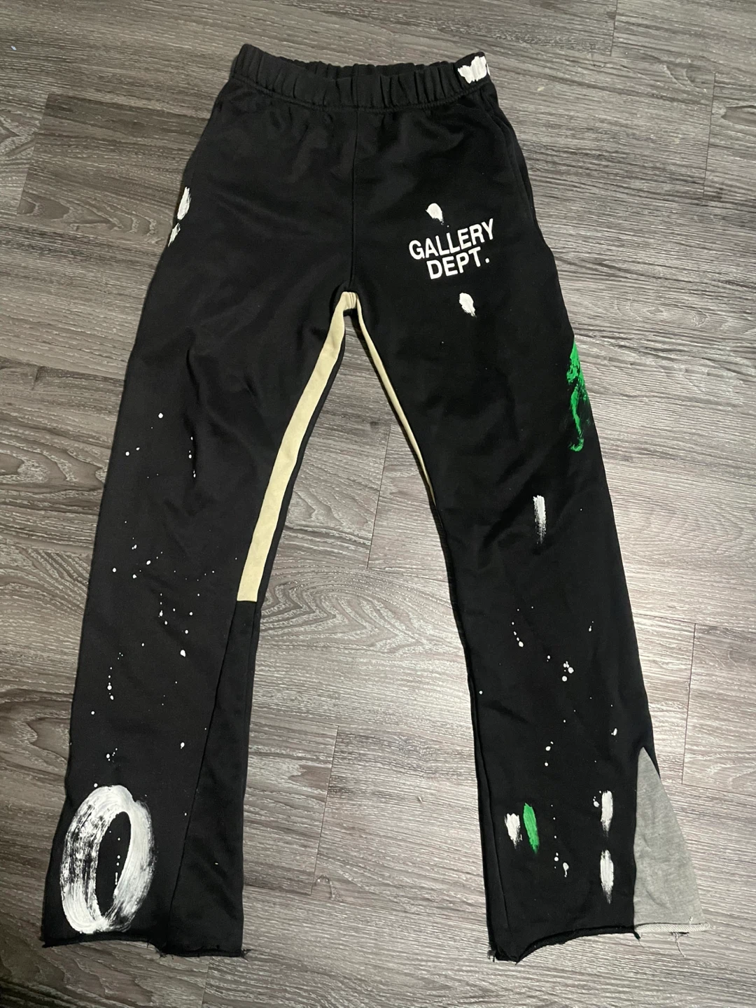 Gallery Dept. Black Paint Splatter Sweatpants
