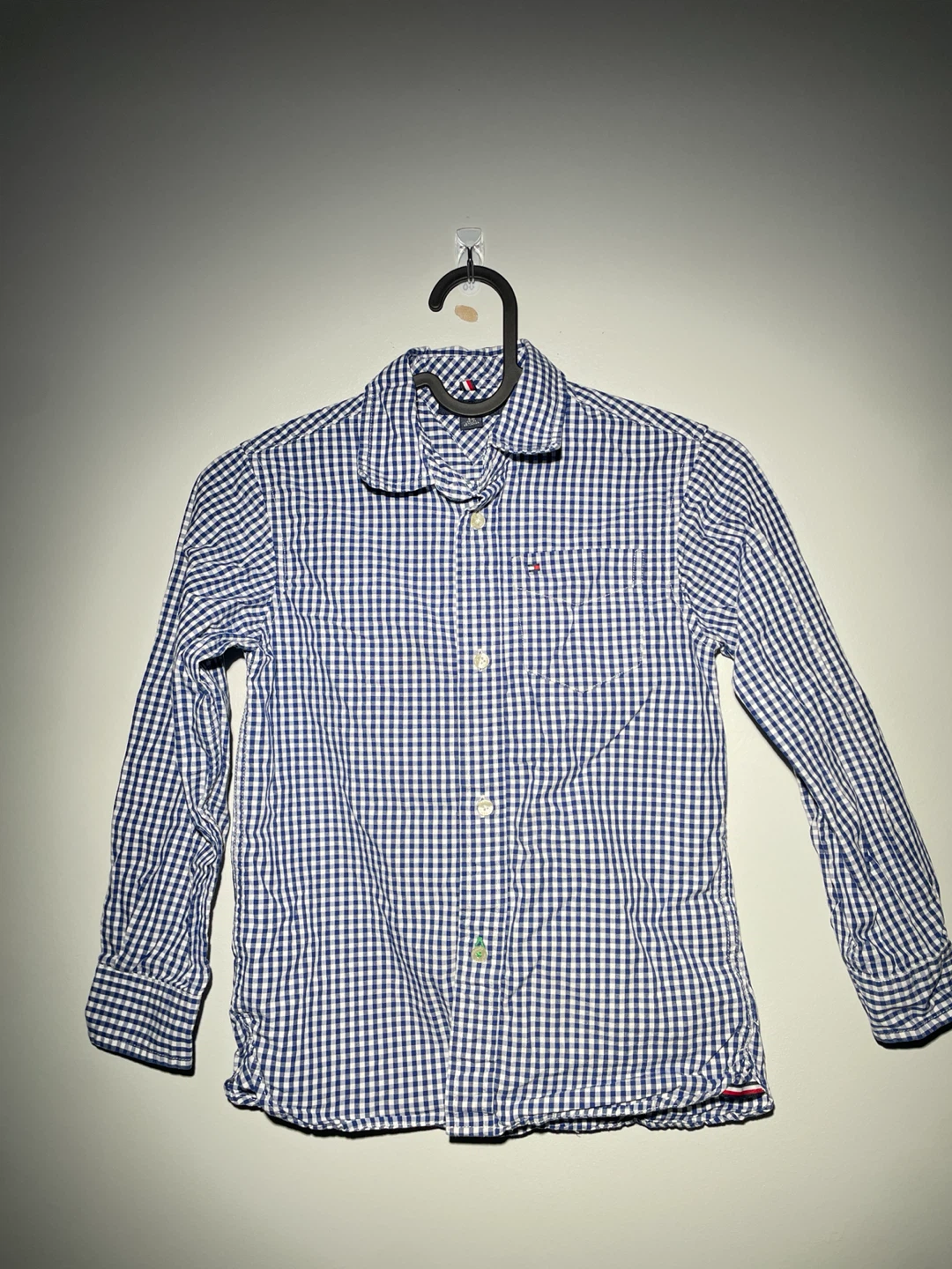 Tommy Hilfiger Boys Long Sleeve Button Down Shirt -S (6-7)