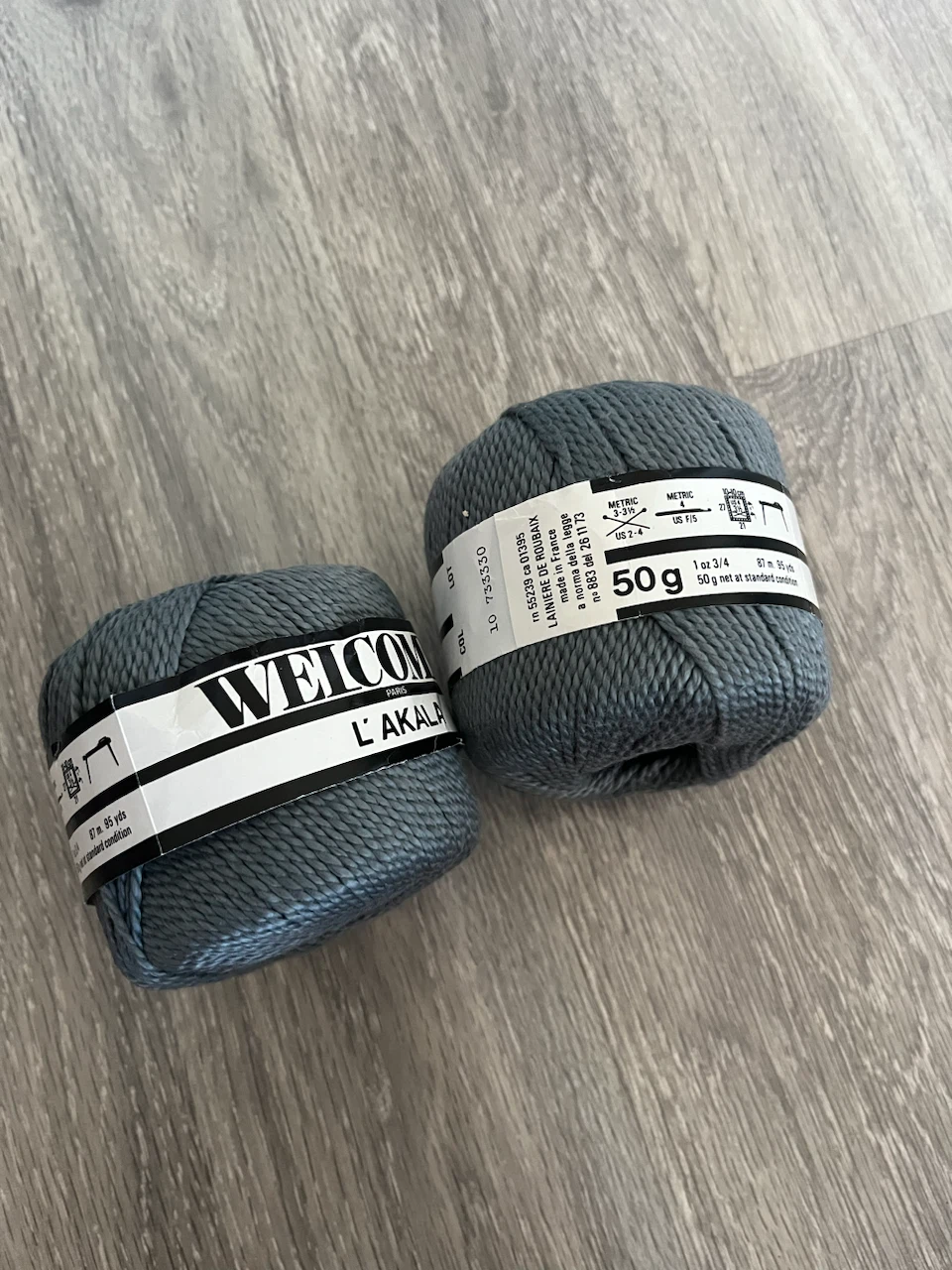 Welcome L'Akala Yarn Grey