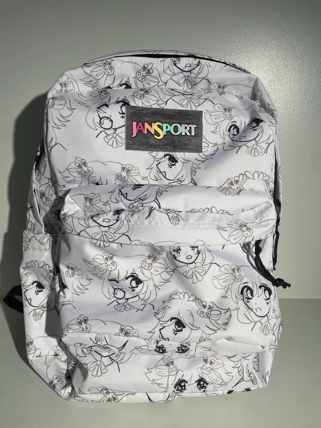 JanSport SuperBreak® Plus Anime Manga Girl Sketch Print Backpack