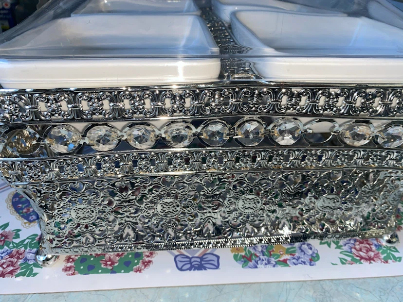 Decorative 4-Section Appetizer Serving Dish - photo 3