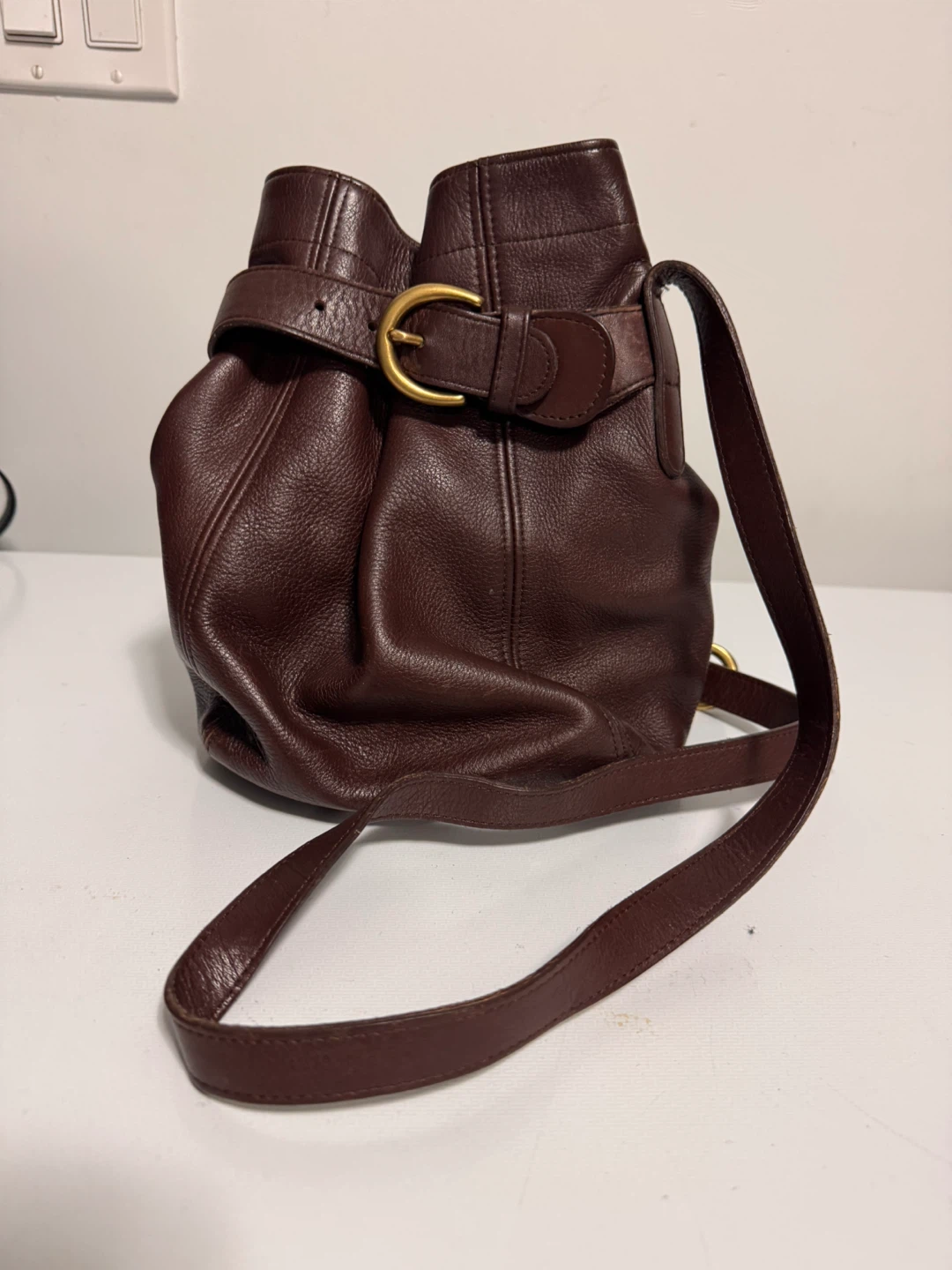 Vintage Coach Brown  Belted Pouch - Style 4156