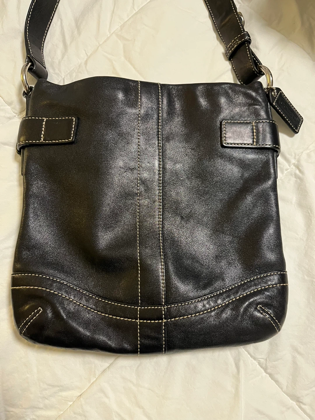 Coach Black Leather Shoulder Bag - photo 2