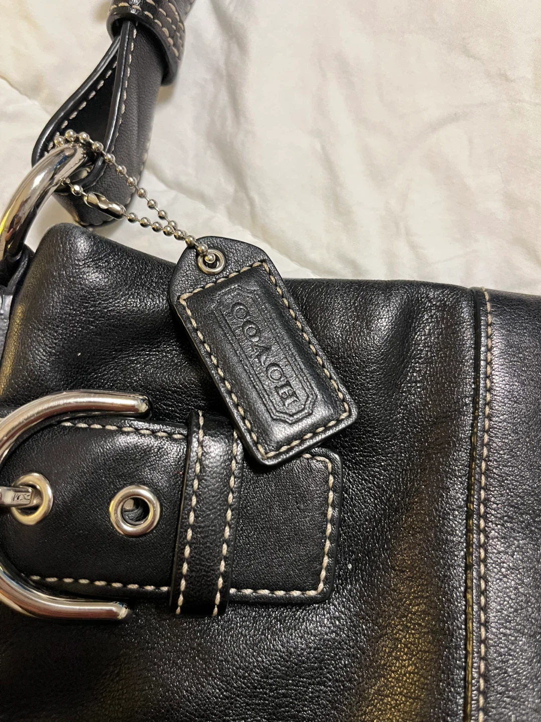 Coach Black Leather Shoulder Bag - photo 4