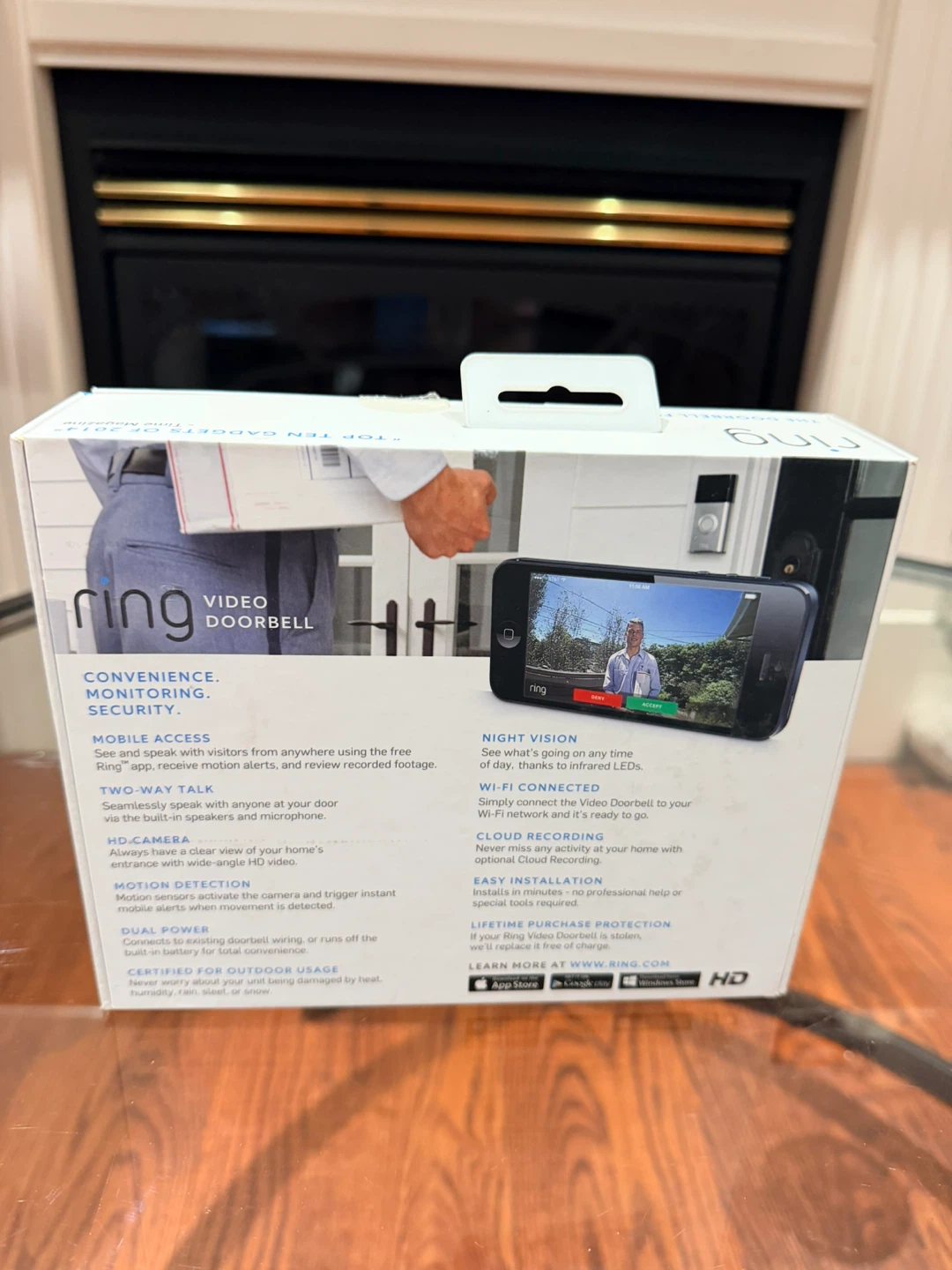 Brand New Ring Video Doorbell HD WiFi Security Camera - photo 3