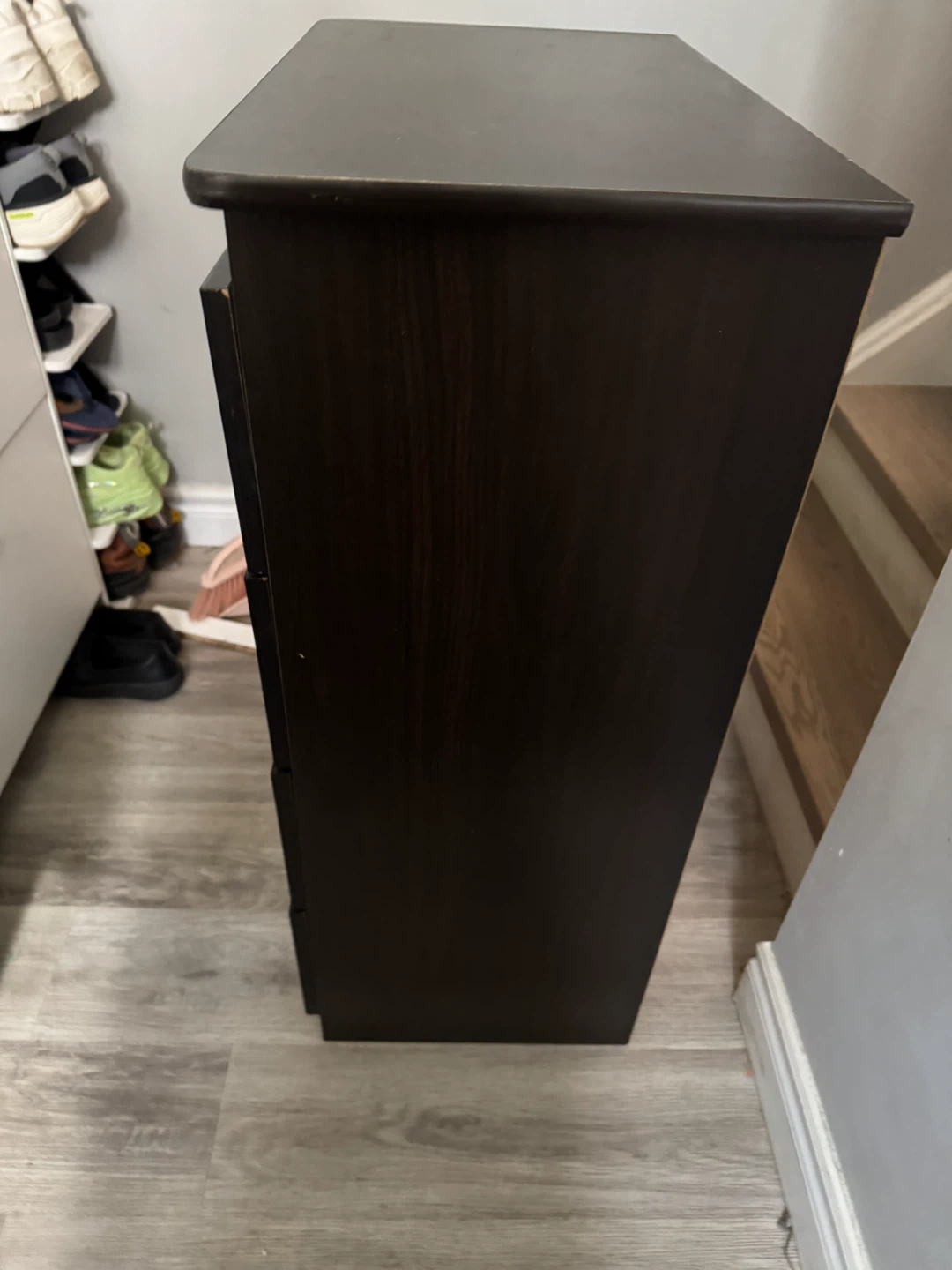 Dark Brown 4-Drawer Dresser - photo 5