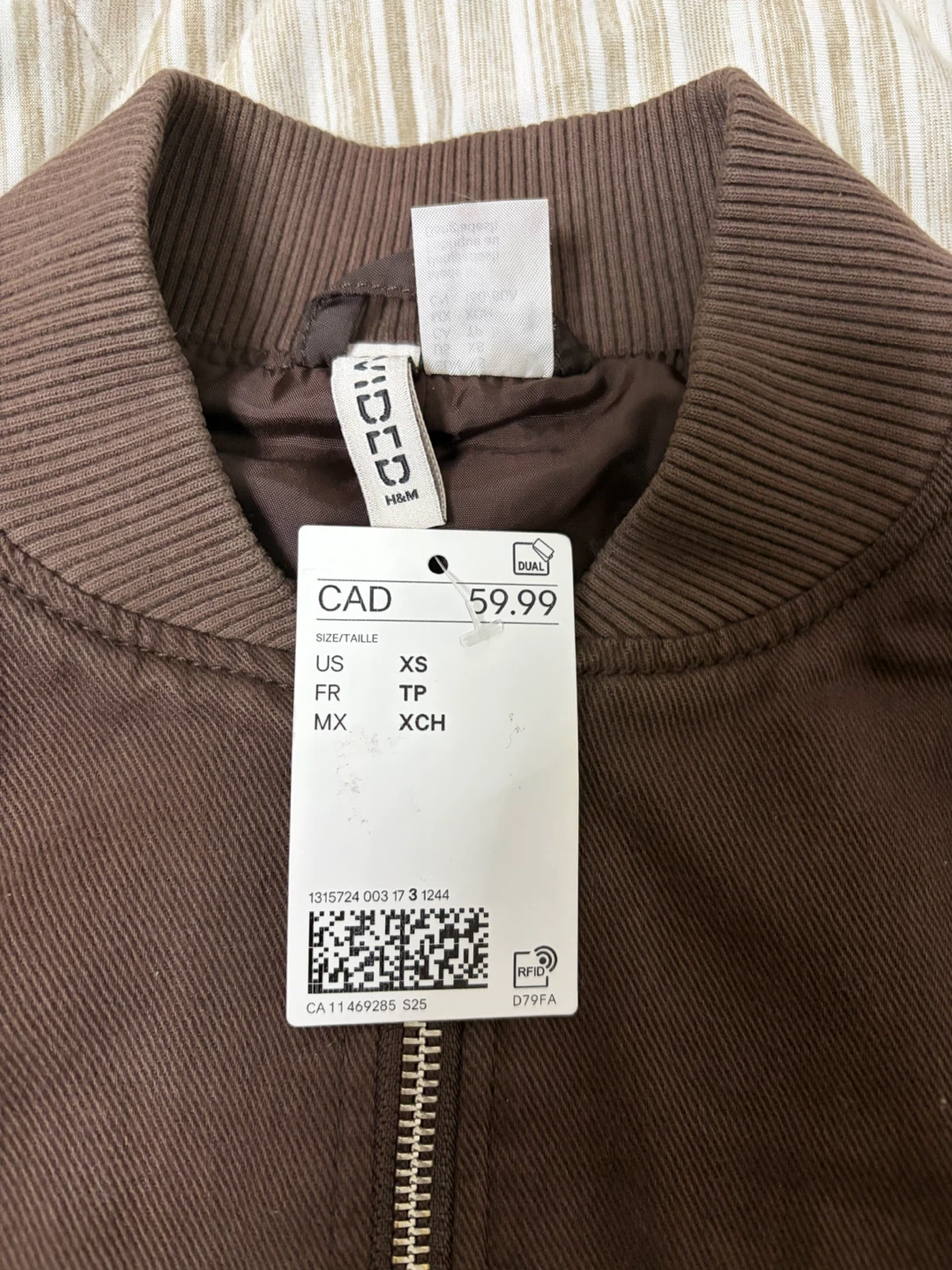 H&M DIVIDED Brown Bomber Jacket - photo 2