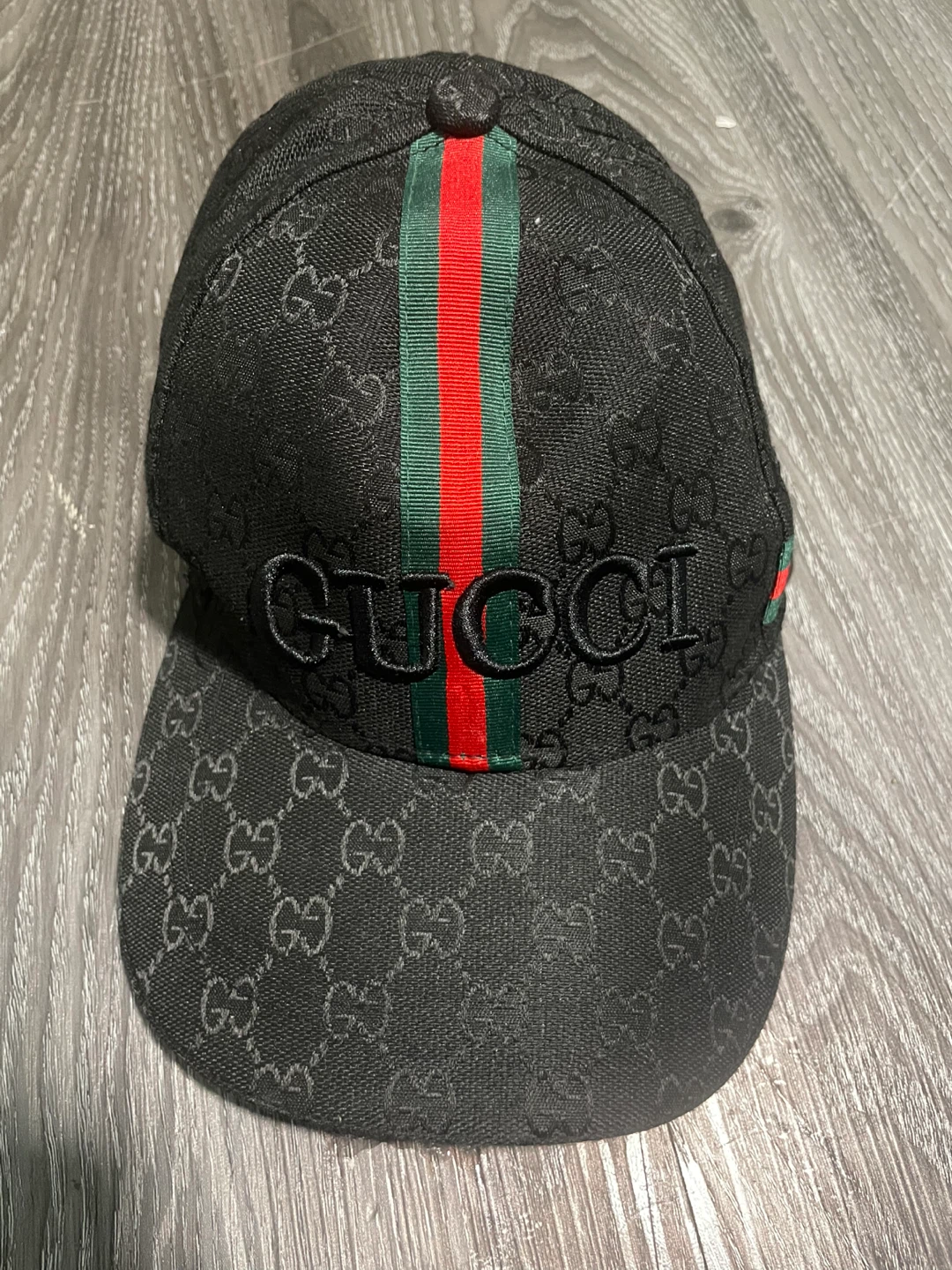 Black Gucci Baseball Cap