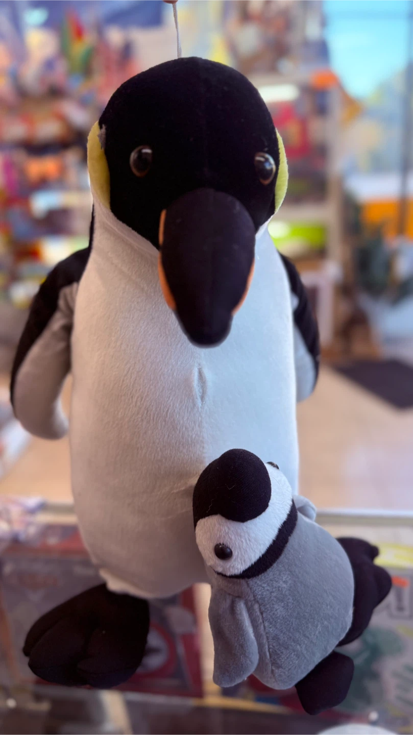 Plush Penguin with Baby Toy