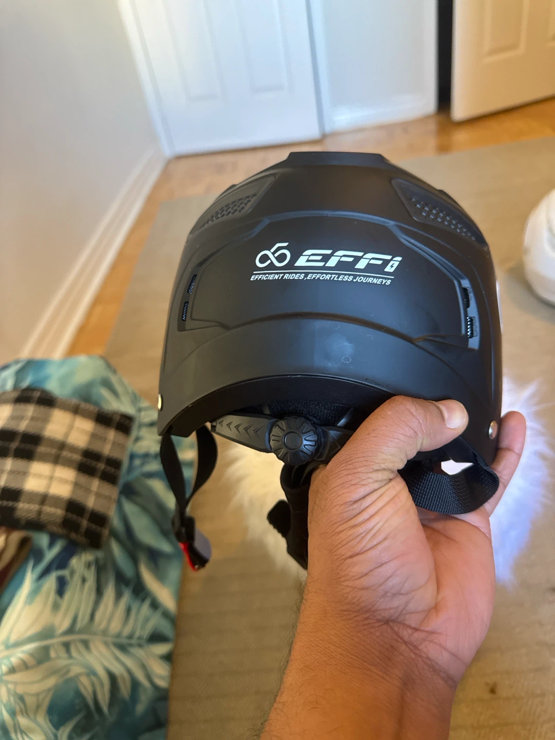 EFFI Matte Black Helmet with Twin Shield System - photo 3
