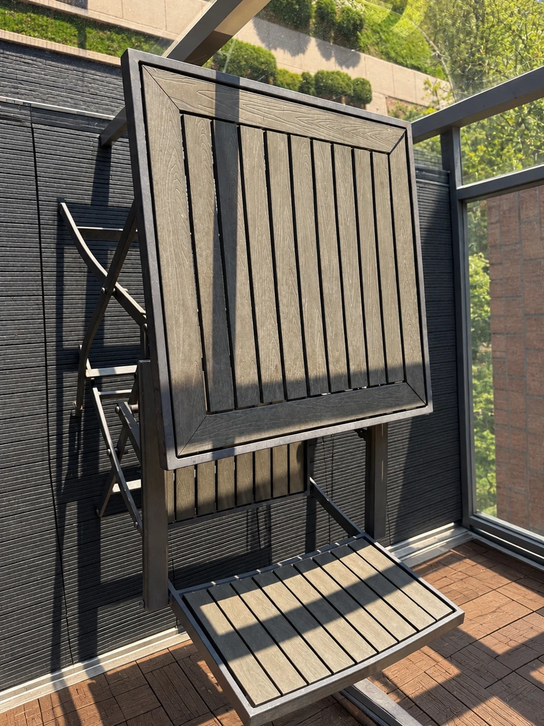 Foldable Patio Bistro Table and Chair