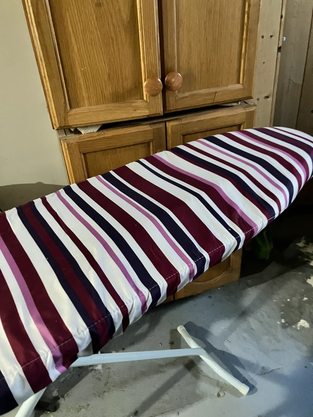 Folding Ironing Board with Striped Cover - photo 2