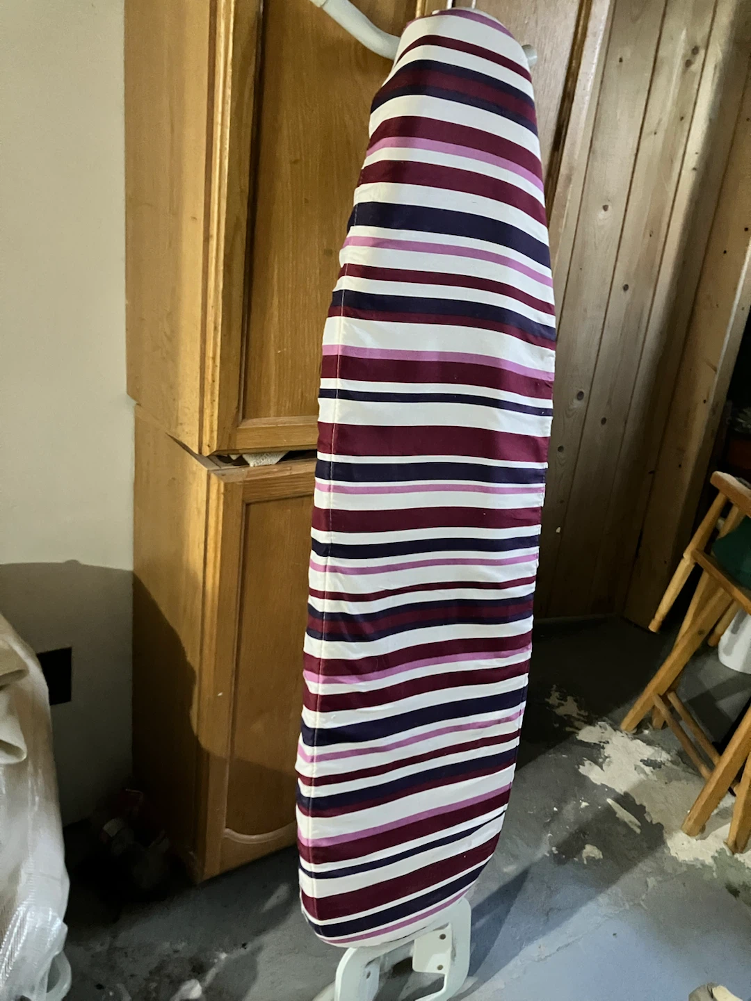 Folding Ironing Board with Striped Cover - photo 4