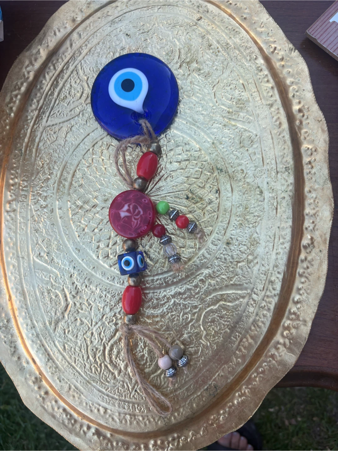 Decorative Blue Evil Eye Wall Hanging - photo 2