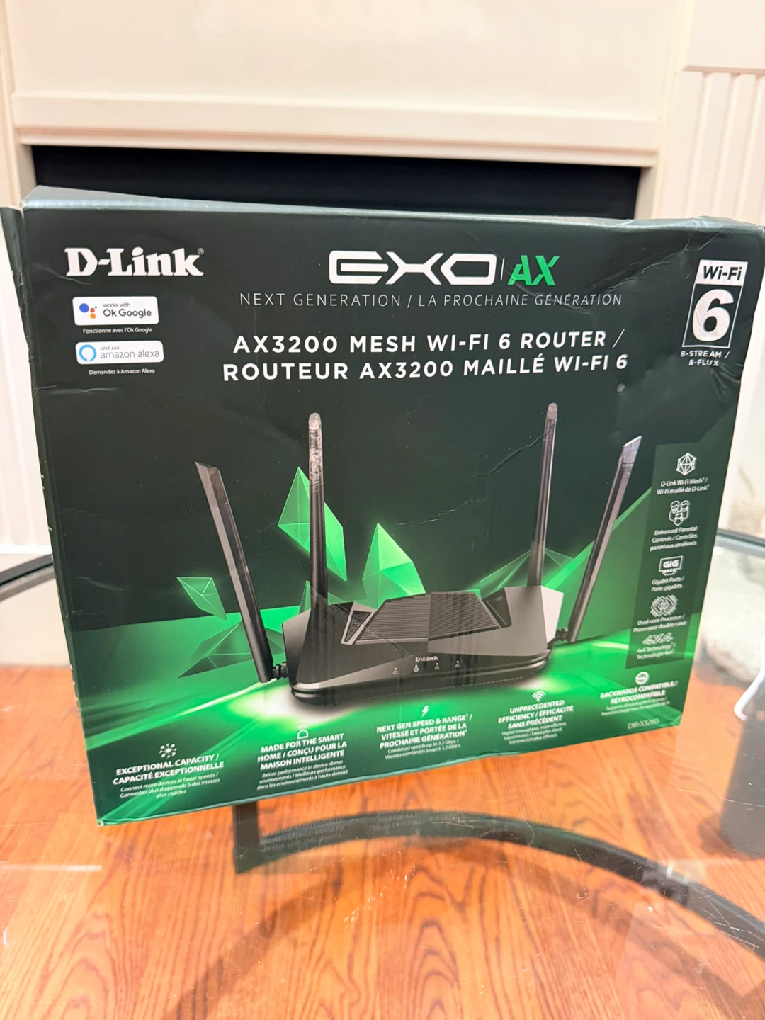 Brand New D-Link EXO AX DIR-X3260 AX3200 WiFi 6 Router